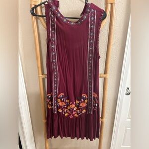 Embroidered Mini dress